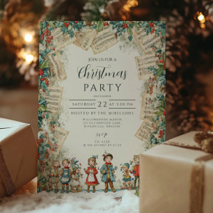 Victoriaans Koor Vrolijk Kerstfeest Kaart