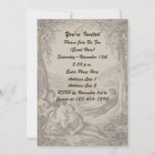 Victoriaans koppels op een picknickfeest kaart (Voorkant)