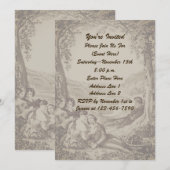 Victoriaans koppels op een picknickfeest kaart (Voorkant / Achterkant)