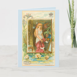 Victoriaans korsettenreclame kaart