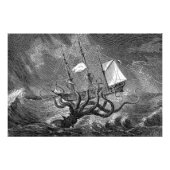  Victoriaans Kraken Poster (Voorkant)
