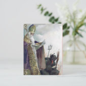  Victoriaans Krampus Briefkaart (Staand voorkant)