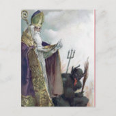 Victoriaans Krampus Briefkaart (Voorkant)