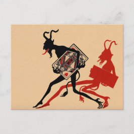 Victoriaans Krampus Briefkaart