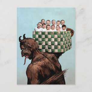 Victoriaans Krampus Briefkaart