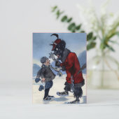  Victoriaans Krampus Briefkaart (Staand voorkant)