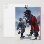  Victoriaans Krampus Briefkaart (Voorkant / Achterkant)