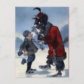 Victoriaans Krampus Briefkaart (Voorkant)