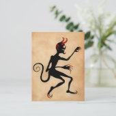  Victoriaans Krampus Briefkaart (Staand voorkant)