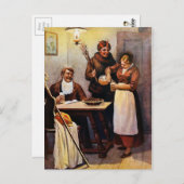 Victoriaans Krampus Briefkaart (Voorkant / Achterkant)