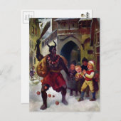Victoriaans Krampus Briefkaart (Voorkant / Achterkant)