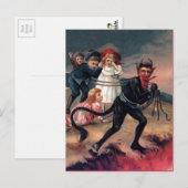  Victoriaans Krampus Briefkaart (Voorkant / Achterkant)