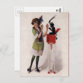  Victoriaans Krampus Briefkaart (Voorkant / Achterkant)