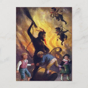 Victoriaans Krampus Briefkaart