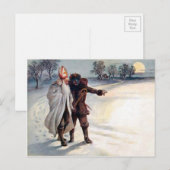  Victoriaans Krampus Briefkaart (Voorkant / Achterkant)