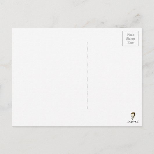 Victoriaans Krampus Briefkaart (Achterkant)