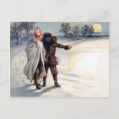  Victoriaans Krampus Briefkaart (Voorkant)