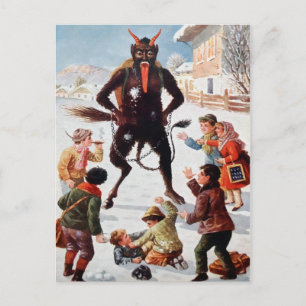 Victoriaans Krampus Briefkaart