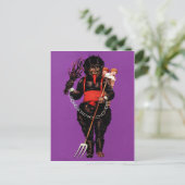  Victoriaans Krampus Briefkaart (Staand voorkant)