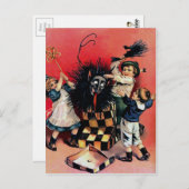  Victoriaans Krampus Briefkaart (Voorkant / Achterkant)