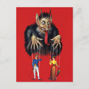 Victoriaans Krampus Briefkaart