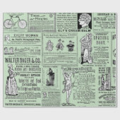 Victoriaans krant Era Adverteren vrouwelijke Manne Cadeaupapier (Vlak)