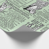 Victoriaans krant Era Adverteren vrouwelijke Manne Cadeaupapier (Hoek)