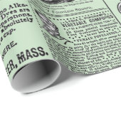 Victoriaans krant Era Adverteren vrouwelijke Manne Cadeaupapier (Rol Hoek)