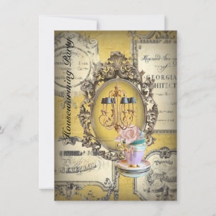 Victoriaans kroonluchter nieuwe thuispartij kaart