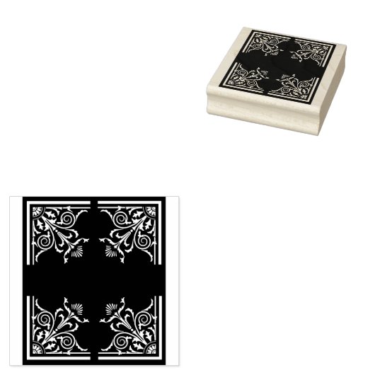 Victoriaans kruisstempel rubberstempel (Gestempeld)