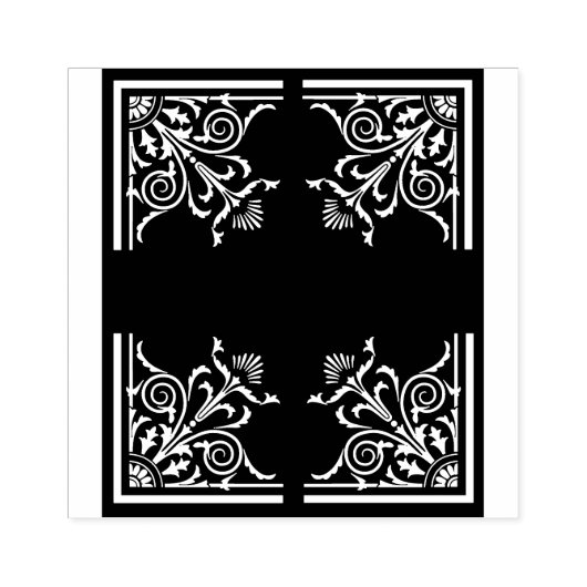 Victoriaans kruisstempel rubberstempel (Afrduk)