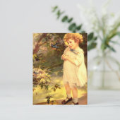 Victoriaans kudde met vogels briefkaart (Staand voorkant)