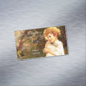 Victoriaans kudde met vogels magnetisch visitekaartje (Voorbeeld)