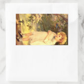 Victoriaans kudde met vogels rechthoekige sticker (Tas)