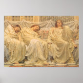 Victoriaans kunst, dromers van Albert Joseph Moore Poster (Voorkant)