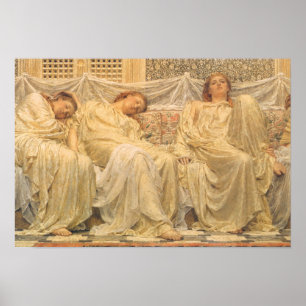 Victoriaans kunst, dromers van Albert Joseph Moore Poster