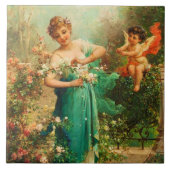 Victoriaans kunst Keramische Tegel Tegeltje (Voorkant)