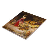 Victoriaans kunst Keramische Tegel Tegeltje (Zijkant)