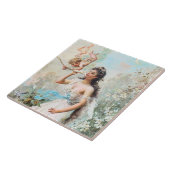 Victoriaans kunst Keramische Tegel Tegeltje (Zijkant)