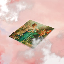 Victoriaans kunst Keramische Tegel Tegeltje