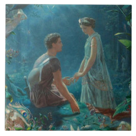 Victoriaans kunst Keramische Tegel Tegeltje