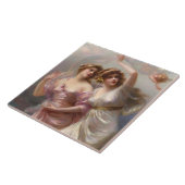 Victoriaans kunst Keramische Tegel Tegeltje (Zijkant)