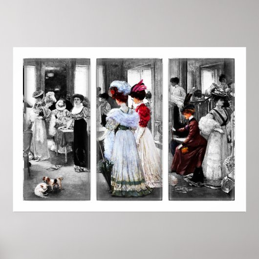  Victoriaans kunst met hoge Mode Poster (Voorkant)