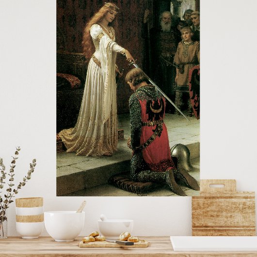 Victoriaans kunst met hoge resolutie afdrukken "de poster (Keuken)