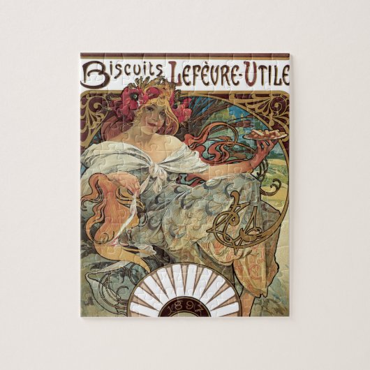  Victoriaans Kunst Nieuw bij Alphonse Mucha Legpuzzel (Verticaal)