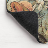  Victoriaans Kunst Nieuw bij Alphonse Mucha Muismat (Hoek)