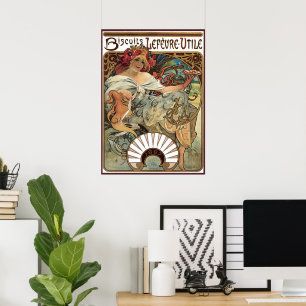  Victoriaans Kunst Nieuw bij Alphonse Mucha Poster