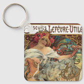  Victoriaans Kunst Nieuw bij Alphonse Mucha Sleutelhanger (Voorkant)
