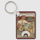  Victoriaans Kunst Nieuw bij Alphonse Mucha Sleutelhanger (Voorkant)
