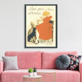 Victoriaans kunst Nieuw, Meisje met melkkatten Canvas Afdruk (Insitu (Woonkamer))